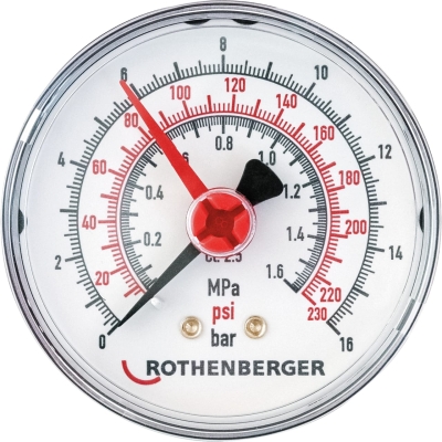 Rothenberger Pressure gauge 0-16 bar RP50 with gasket