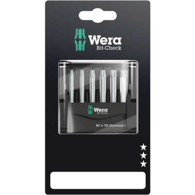 Wera Bit-Check 6 TX Universal 1 SB, 6 dílný