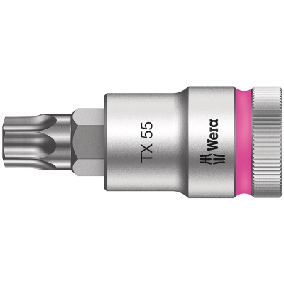 Wera 8767 C HF TORX® zástrčný nástavec Zyklop, s přidržovací funkcí, upínací část 1/2", TX 55 x 60 mm