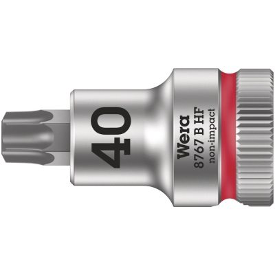 Wera 8767 B HF TORX® Zyklop zástrčný nástavec, s přidržovací funkcí, upínací čás 3/8", TX 40 x 35 mm