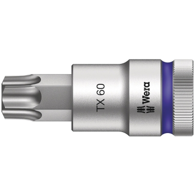 Wera 8767 C HF TORX® zástrčný nástavec Zyklop, s přidržovací funkcí, upínací část 1/2", TX 60 x 60 mm