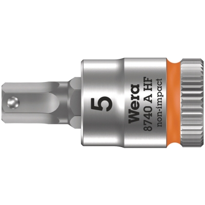 Wera 8740 A HF Zyklop zástrčný nástavec, s přidržovací funkcí, upínací část 1/4", 5 x 28 mm