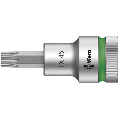 Wera 8767 C HF TORX® zástrčný nástavec Zyklop, s přidržovací funkcí, upínací část 1/2", TX 45 x 60 mm