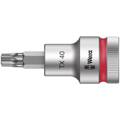 Wera 8767 C HF TORX® zástrčný nástavec Zyklop, s přidržovací funkcí, upínací část 1/2", TX 40 x 60 mm