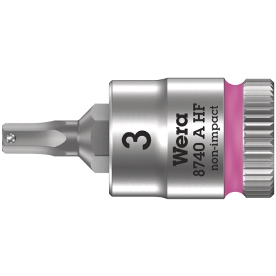 Wera 8740 A HF Zyklop zástrčný nástavec, s přidržovací funkcí, upínací část 1/4", 3 x 28 mm