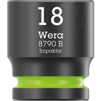 Wera 8790 B Nástrčná hlavice Impaktor s připojovacím rozměrem 3/8", 18 x 30 mm