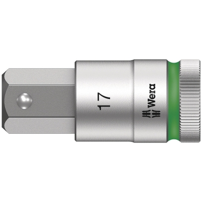 Wera 8740 C HF Zyklop zástrčný nástavec, s přidržovací funkcí, upínací čás 1/2", 17 x 60 mm