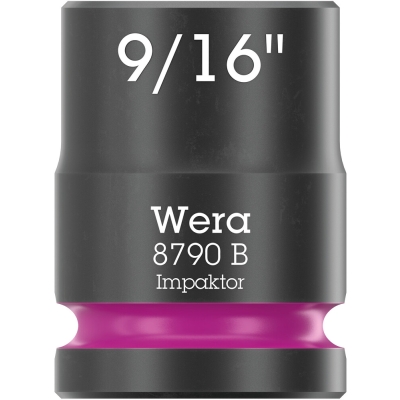 Wera 8790 B Nástrčná hlavice Impaktor s připojovacím rozměrem 3/8", 9/16" x 30 mm