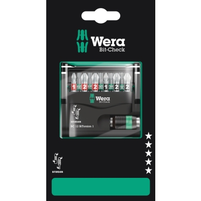 Wera Bit-Check 12 BiTorsion 1 SB, 12 dílný