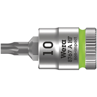 Wera 8767 A HF TORX® Zyklop zástrčný nástavec, s přidržovací funkcí, upínací část 1/4", TX 10 x 28 mm