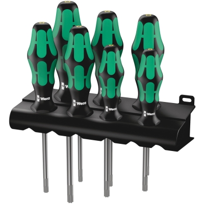 Wera 367/7 TORX® HF Sada šroubováků Kraftform Plus s přidržovací funkcí + stojánek, 7 dílný