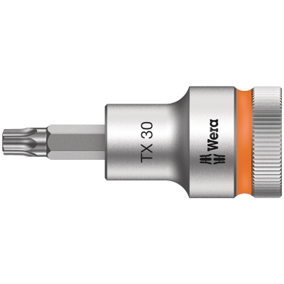 Wera 8767 C HF TORX® zástrčný nástavec Zyklop, s přidržovací funkcí, upínací část 1/2", TX 30 x 60 mm