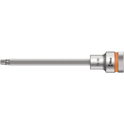 Wera 8767 C HF TORX® zástrčný nástavec Zyklop, s přidržovací funkcí, upínací část 1/2", TX 30 x 140 mm