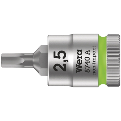 Wera 8740 A Zyklop zástrčný nástavec, upínací část 1/4", 2.5 x 28 mm