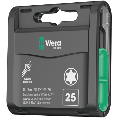 Wera Bit-Box 20 TX HF, TX 20 x 25 mm, 20 dílný