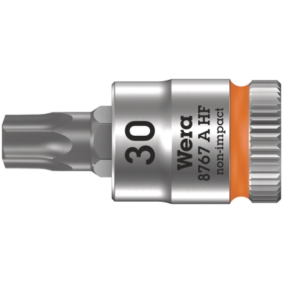 Wera 8767 A HF TORX® Zyklop zástrčný nástavec, s přidržovací funkcí, upínací část 1/4", TX 30 x 28 mm