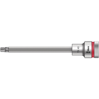 Wera 8767 C HF TORX® zástrčný nástavec Zyklop, s přidržovací funkcí, upínací část 1/2", TX 40 x 140 mm