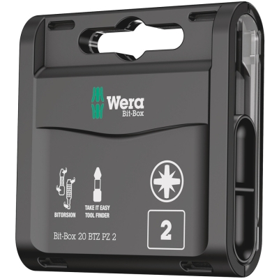 Wera Bit-Box 20 BTZ PZ, PZ 2 x 25 mm, 20 dílný