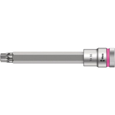 Wera 8767 C HF TORX® zástrčný nástavec Zyklop, s přidržovací funkcí, upínací část 1/2", TX 55 x 140 mm